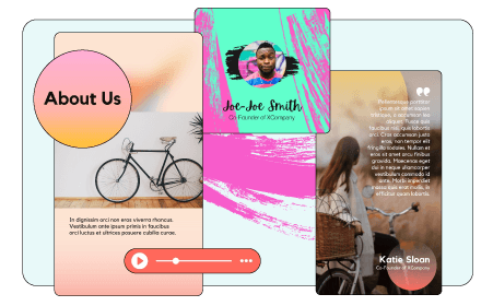 Una scheda di anteprima di un mockup di design utilizzando Canva