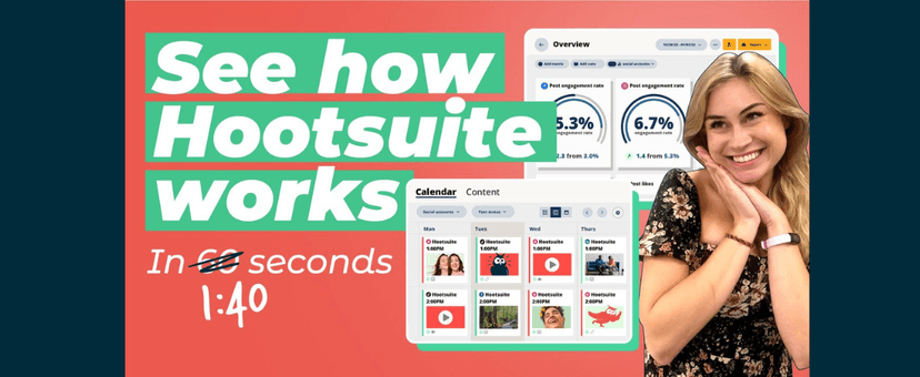 Sehen Sie in 1:40, wie Hootsuite funktioniert