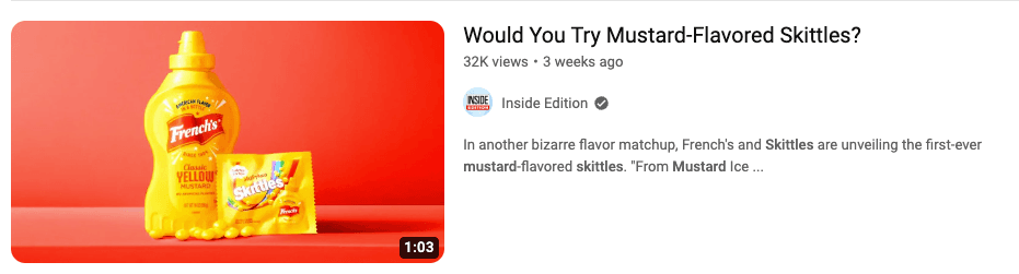 Captura de tela do Youtube