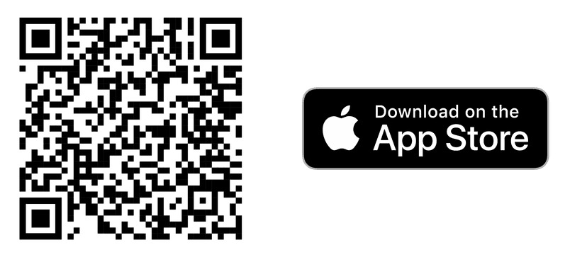 QR code with Apple App Store logo