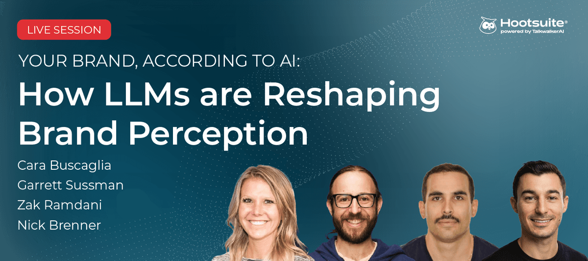 Your Brand, According to AI: How LLMs are Reshaping Brand Perception Webinar Hero