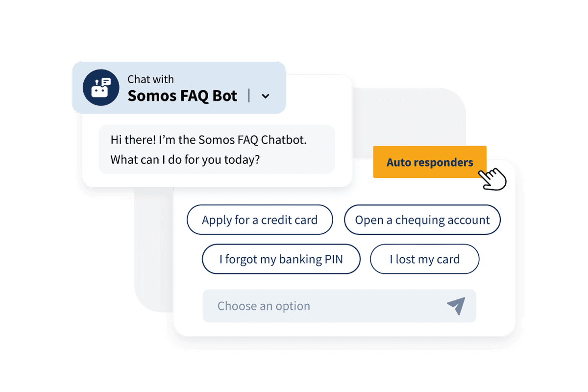 Esempio di utilizzo del chatbot/risponditore automatico.